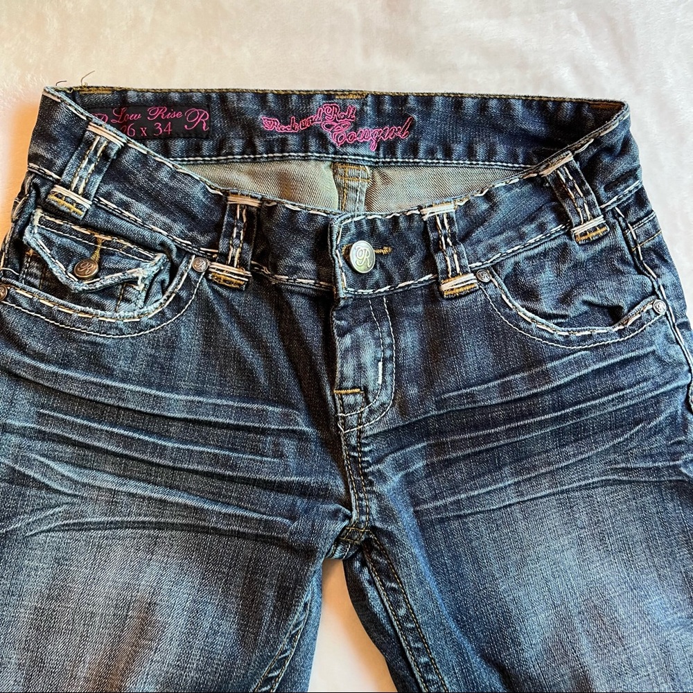 Rock & Roll Cowgirl denim jeans 26x34 Low Rise